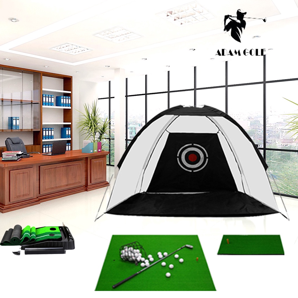 NEW 2022 - Bảo hành 1 năm - Loại 1 - combo lều chắn golf 1.4mx2m+ thảm golf, dòng cao cấp 0.3mx0.6m