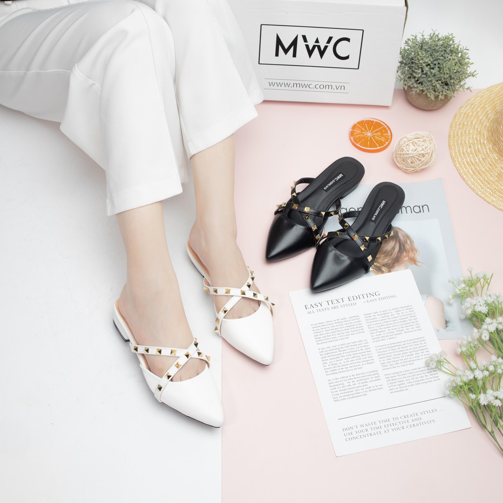 [Mã SKAMFS114M giảm 10% đơn 100K] SỤC NỮ MŨI NHỌN MWC - SỤC NỮ ĐẾ CAO 3CM - SỤC NỮ ĐÍNH ĐINH SIÊU SANG - NUCG - 3745