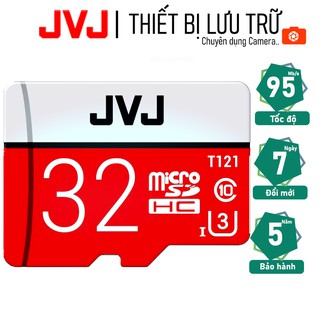 Thẻ nhớ 32Gb JVJ Pro U3 Class 10 chuyên dụng cho CAMERA, Điện thoại
