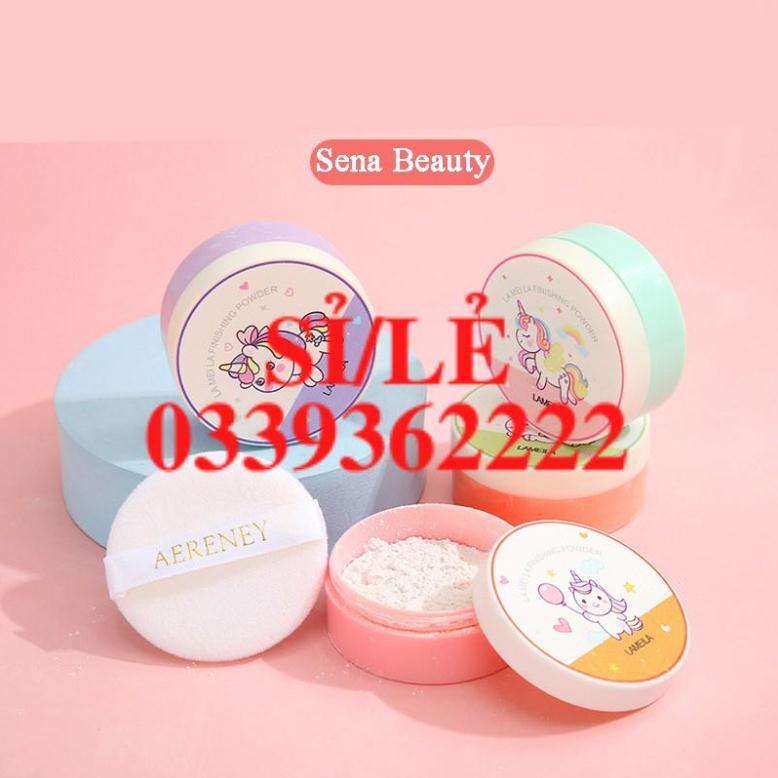 [ CHÍNH HÃNG ] Phấn phủ kiềm dầu dạng bột Lameila Angel Horse Setting Powder Sena Beauty  HAIANHSHOP