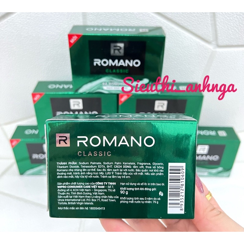 Xà Bông Tắm (xà phòng) Romano Classic 90G