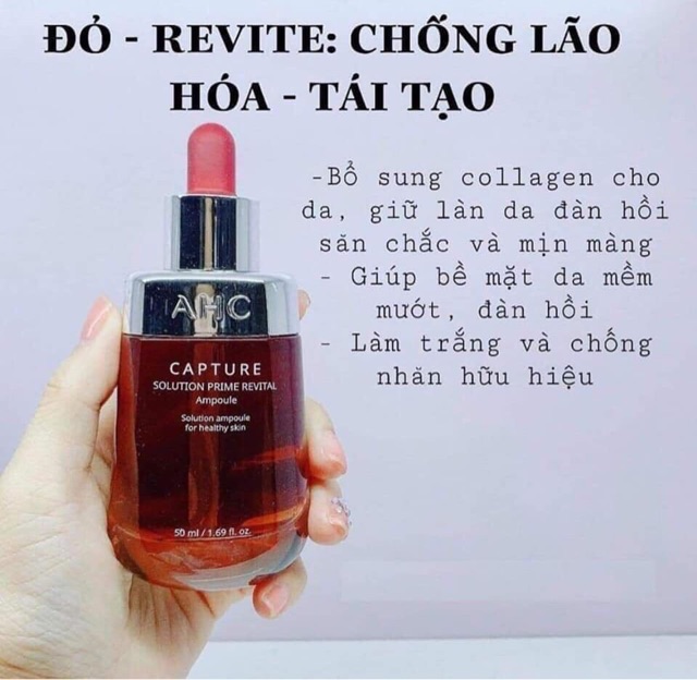 Serum ❤️FREESHIP❤️ Tinh chất AHC Capture Solution Prime phục hồi chuyên sâu cho da 50ml