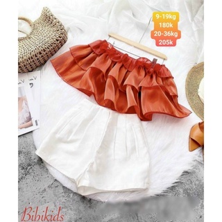 Set váy áo croptop bé gái sz 1- 16 cho bé 8 - 36kg