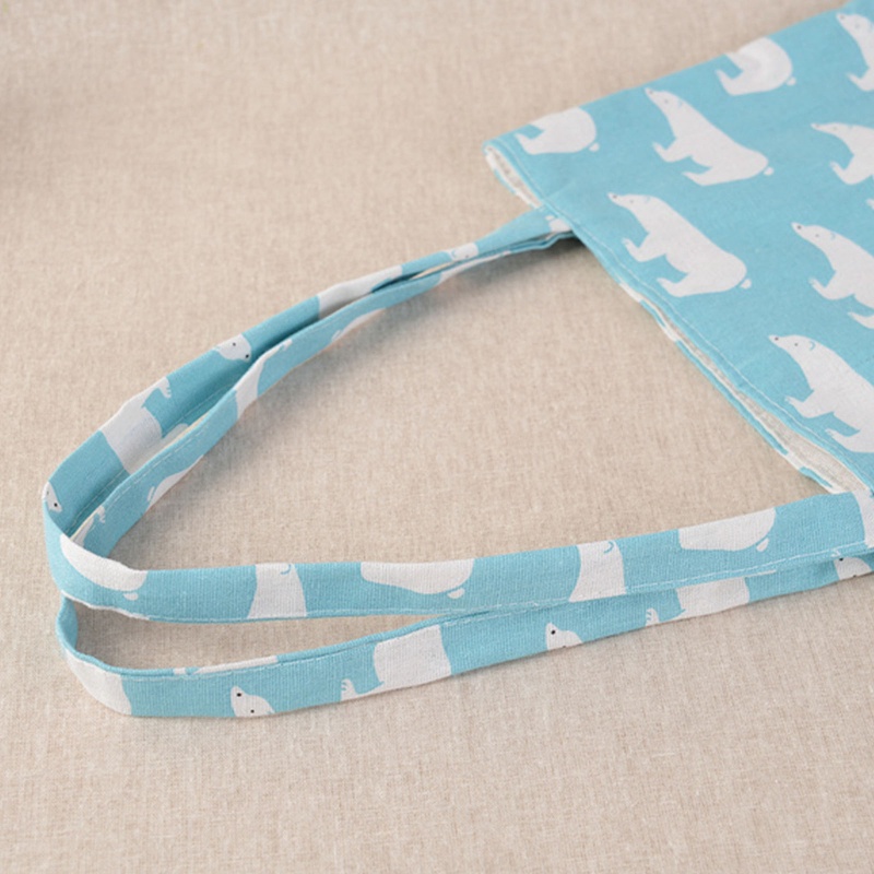 Túi Xách Tay Bằng Vải Lanh Cotton Dành Cho Nữ