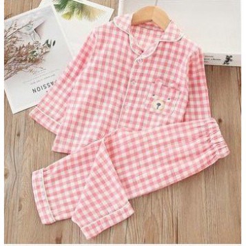 Bộ Pijama Kẻ Mặc Nhà Chất Thô Đũi Cho Bé trai và bé gái từ 6-25kg SÂU SHOP