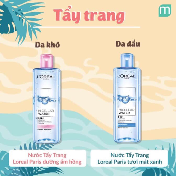 Nước Tẩy Trang L'Oreal Micellar Water 3-in-1