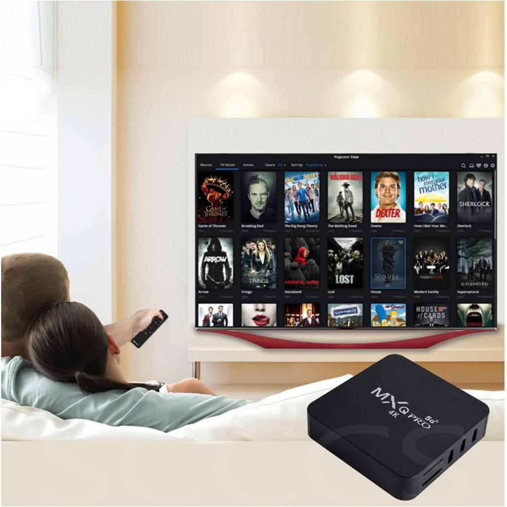 Đầu TV box MXQ Pro 5g HD 16 + 256gb 4K Android Ultra HD Android 10.0 HD WiFi 2.4G Sang 5g KèM Phụ KiệN Chuyên DụNg