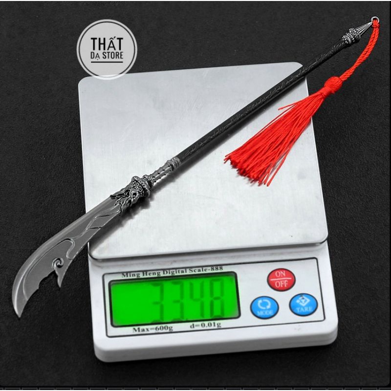 Móc khóa mô hình Thanh Long Yển Nguyệt của Quan Vũ 22cm.