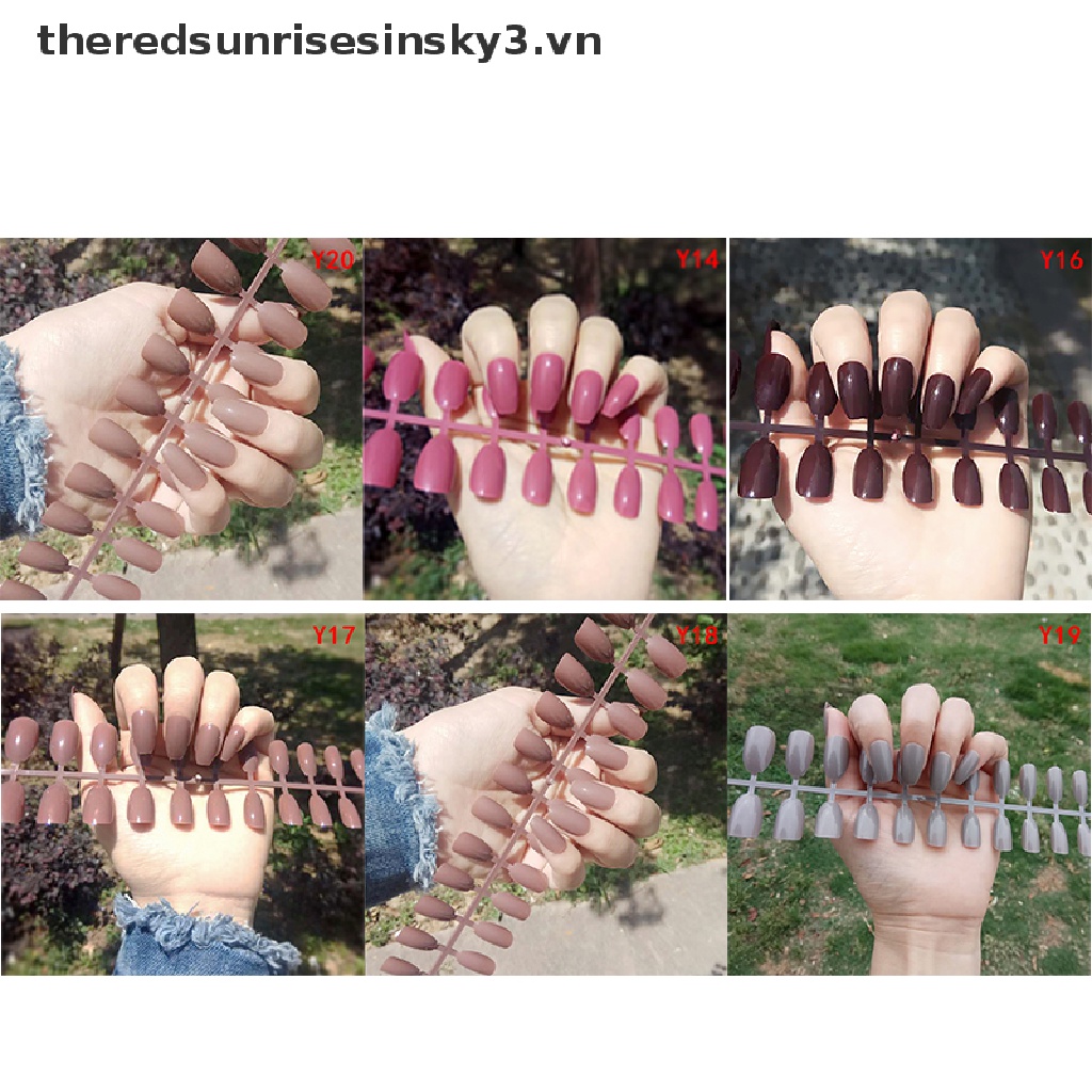 Set 24 Móng Tay Giả Thời Trang Cho Nữ