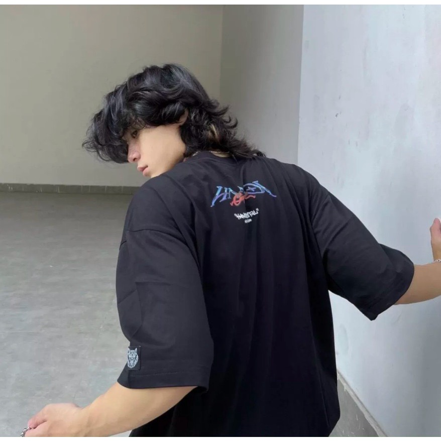 Áo thun tay lỡ HADES HANOI CAPITAL, Áo thun unisex nam nữ form rộng oversize chất liệu Cotton Thái