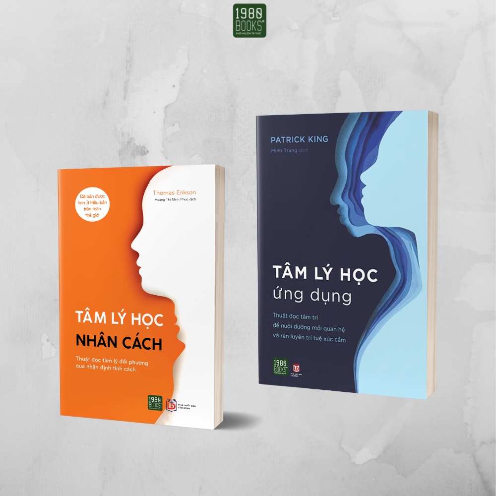 Sách - Combo 2 cuốn Tâm lý học nhân cách + Tâm lý học ứng dụng - 1980Books