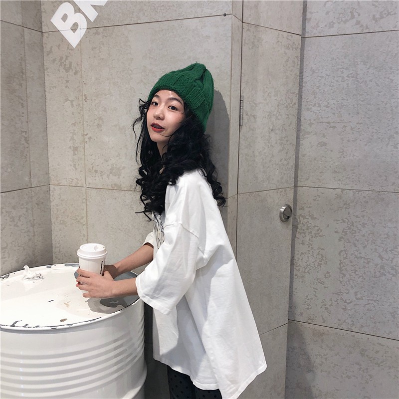 Xiaozhainv Áo thun form rộng tay ngắn thời trang | BigBuy360 - bigbuy360.vn