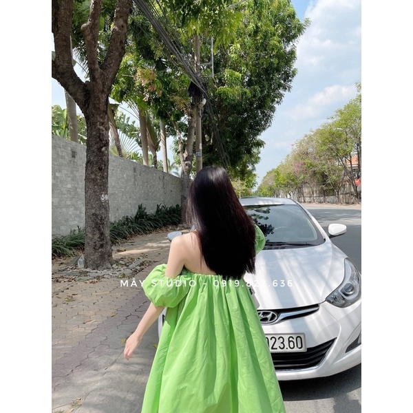 Đầm trễ vai siêu bồng | BigBuy360 - bigbuy360.vn