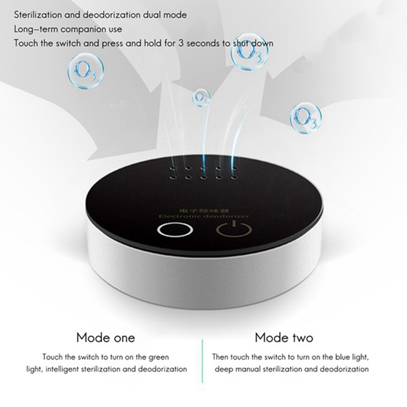 Máy Lọc Không Khí Ozone Mini Di Động Khử Mùi Hôi Cho Tủ Lạnh Xe Hơi