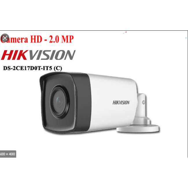 CAMERA HD-TVI HIKVISION 2.0MP DS-2CE17DOT-IT3- THÂN XỊN