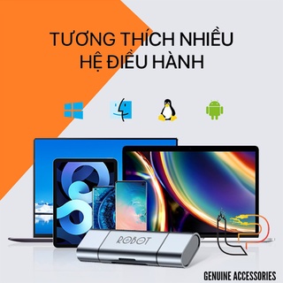 ĐẦU ĐỌC THẺ NHỚ TYPE-C CR202 - CARD READER TYPE-C TF/SD CR202
