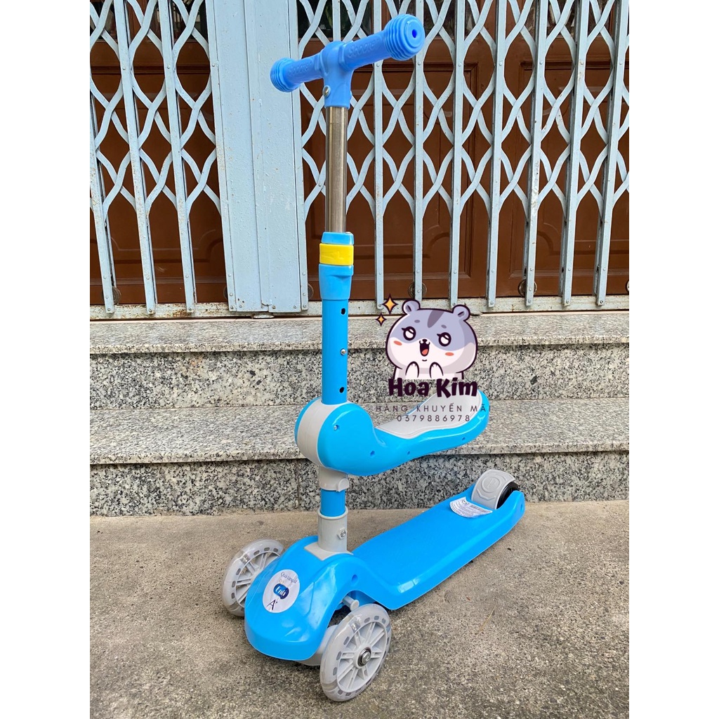Xe Scooter, Xe Trượt Cho Bé Bánh Có Đèn ,Có Nhạc, có ghế 3in1 hkm Enfa SP ko kèm pin + quà tặng