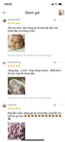 Mũ bèo sơ sinh đáng yêu cho bé