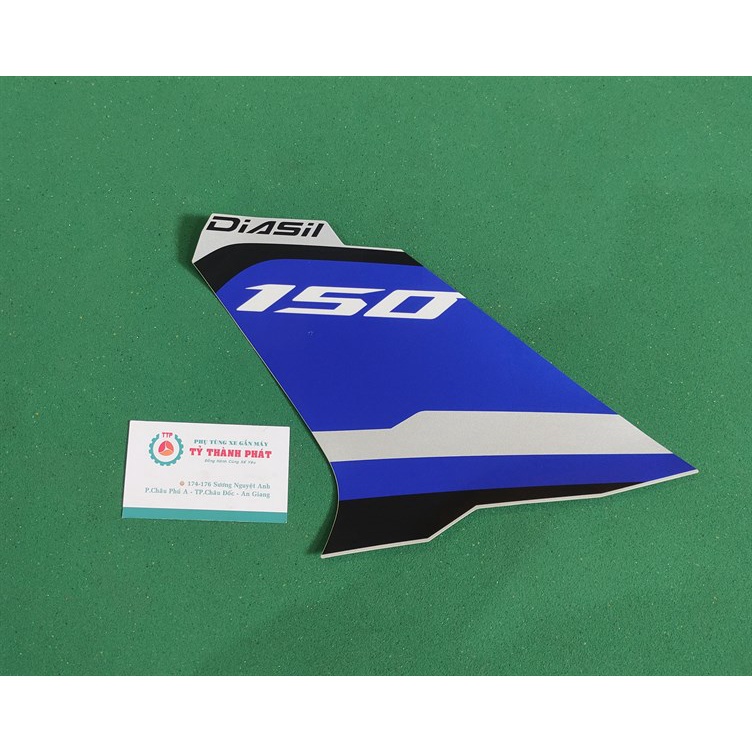 Tem bửng ngoài Ex 150 GP 2016 Xanh trước Trái