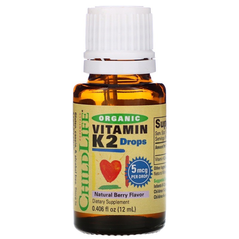 Vitamin K2 nhỏ giọt cho bé Child Life 12ml