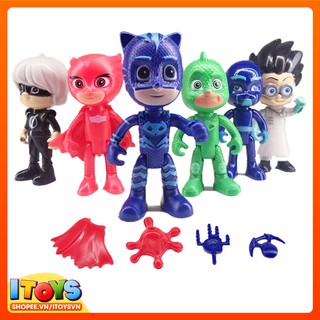6 nhân vật PJ Masks - các khớp có thể xoay cử động