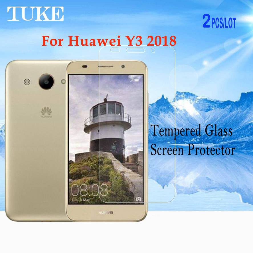 Kính Cường Lực Bảo Vệ Màn Hình Cho Huawei Y3 Y5 Y6 Y7 Pro Y9 Prime 2018