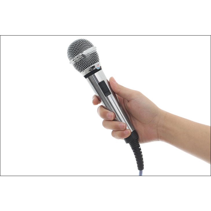 Micro karaoke ko dây âm thanh trong trẻo sống động, có màng lọc tạp âm, dây dài 3m