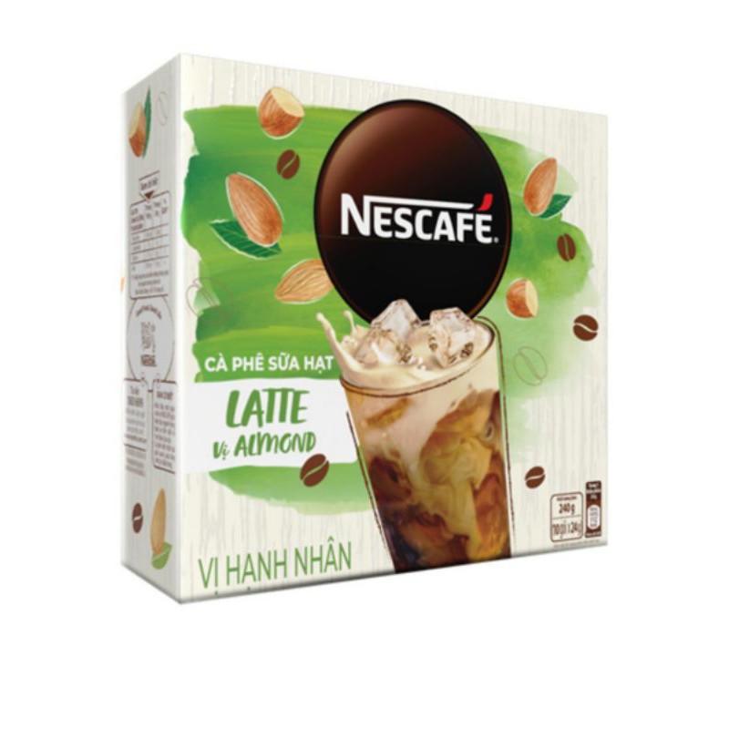 Combo 2 hộp Cà phê hòa tan NESCAFÉ Latte Sữa Hạt Vị Hạt Phỉ và Hạnh Nhân(240g/hộp) | BigBuy360 - bigbuy360.vn