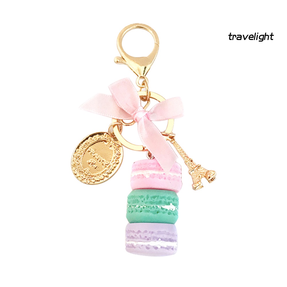 Móc Khóa Hình Bánh Macaron Bằng Hợp Kim Dễ Thương