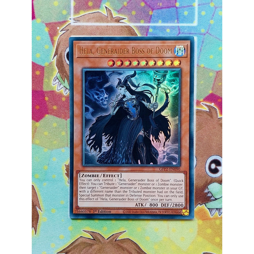 Thẻ Bài Yugioh Monster Hela, Generaider Boss of Doom - GFP2-EN090 - Ultra Rare