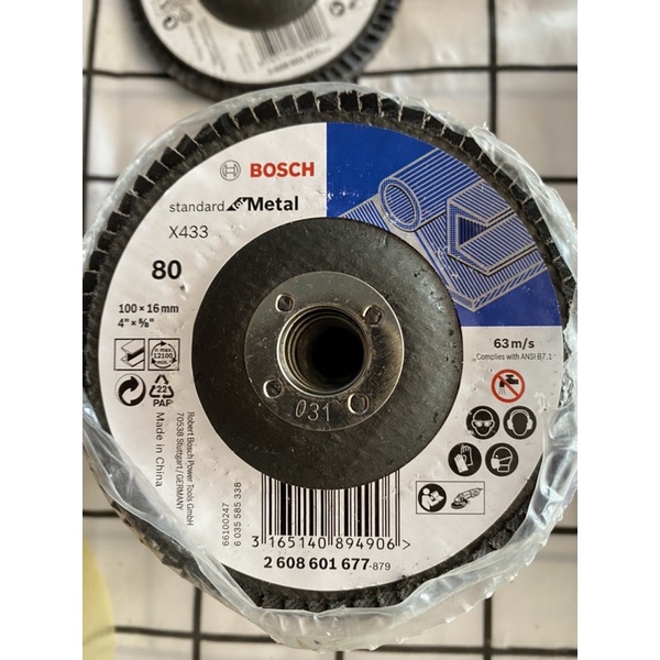 ĐĨA NHÁM XẾP 100mm 80 BOSCH