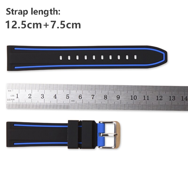 Dây Đeo Silicon 20mm 22mm 24mm 26mm Cho Đồng Hồ Thông Minh Huawei Gt / Gt2 / Wacth2 Pro / Samsung S3 Galaxy Watch 46