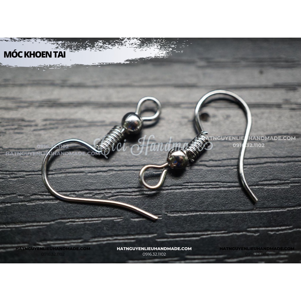 Phôi khoen bông tai móc câu 5g (khoảng 25c)  DIY Đồ Trang Sức Cici Handmade hạt cườm nguyên liệu tự làm kẹp tóc vòng tay