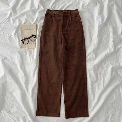 Quần nhung suông dáng dài rộng ulzzang mc0151
