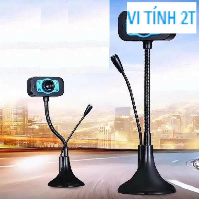 Webcam 720p pc 1 chân có mic-- Webcam 720p HD / Chân Cao / Có Mic / Có Đèn | BigBuy360 - bigbuy360.vn