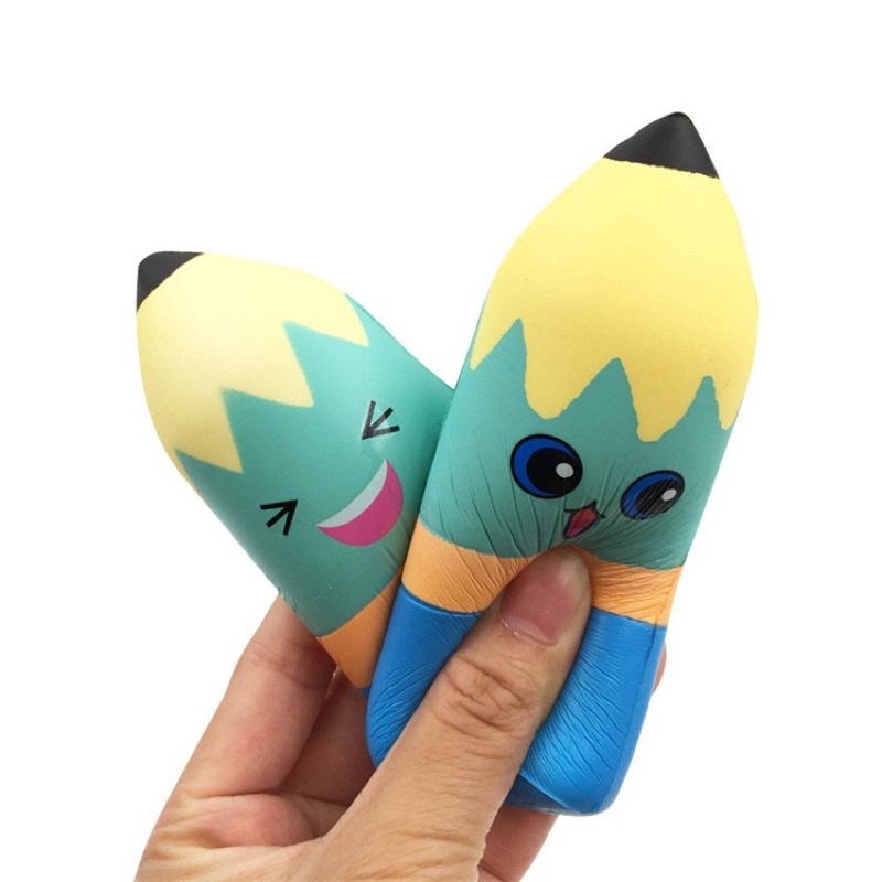 Squishy dẻo Bút Chì họa tiết xốp phồng chậm Squishy họa tiết dễ thương