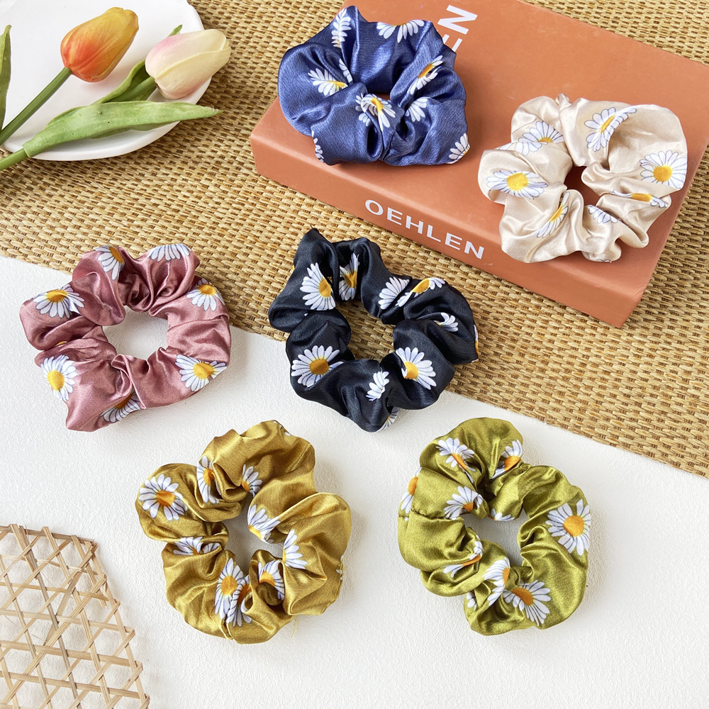 Dây Buộc Tóc Đính Hoa Cúc Xinh Xắn