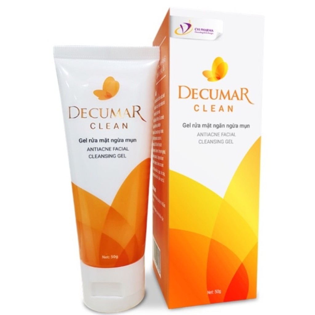 (Chính Hãng)_Decumar Clean_Gel Rữa Mặt Sạch Mụn_50g