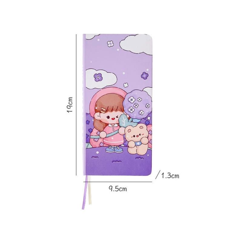 Sổ tay mini GALANO sổ ghi chép cá nhân hàng ngày kẻ caro 90 trang giấy 80 gsm nhiều màu SN-001422