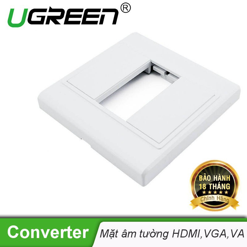 Mặt nạ âm tường VGA, AV, HDMI nhựa PVC cao cấp UGREEN 20316 - Hãng phân phối chính thức - Hàng chính hãng
