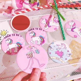  Bán Sỉ 10 Gương Mini Cầm Tay Đáng Yêu - Gương tròn bỏ túi tiện dụng 