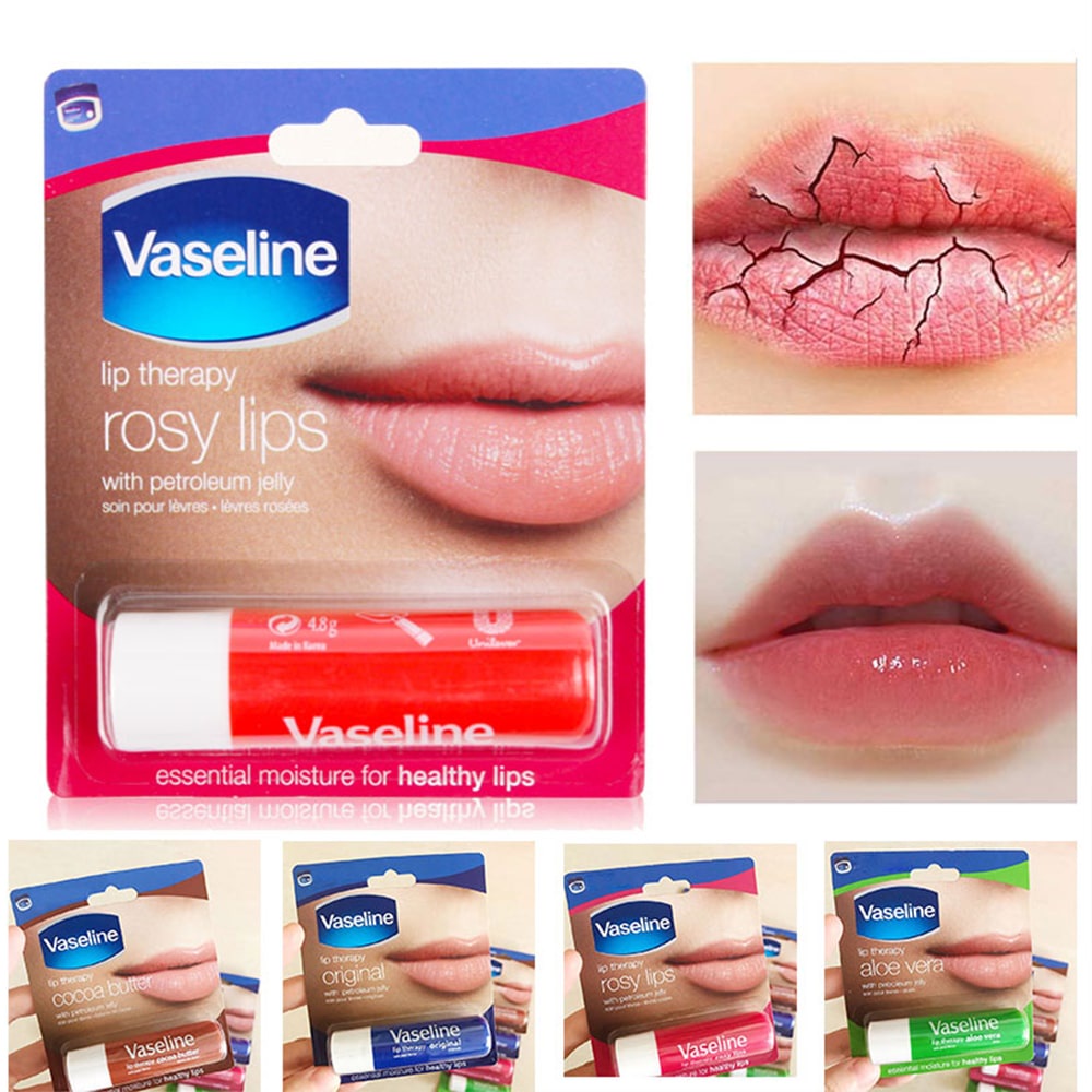 Son dưỡng môi Vaseline dạng thỏi dưỡng ẩm và làm mềm mịn môi 4.8g