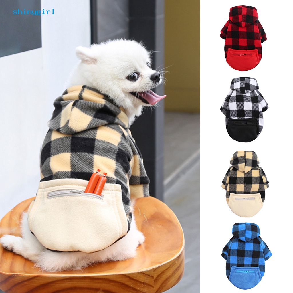Áo Khoác Hoodie Thoáng Khí Có Túi Khóa Kéo Chống Lạnh Cho Thú Cưng
