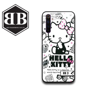 Ốp lưng kính cường lực Oppo Realme 6 Pro Realme C3 Realme 5 Pro Realme 5 5i Realme 3 Pro in hình hello kitty siêu xinh