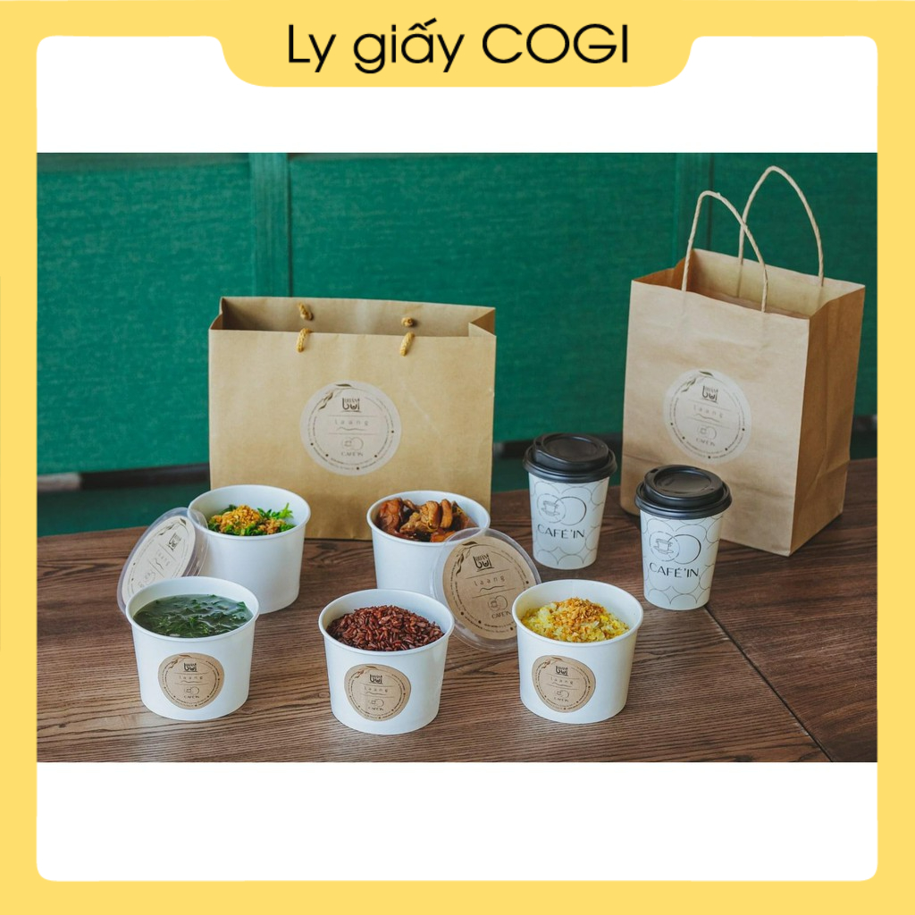 MẪU LY TÔ GIẤY, BẪ MÍA, GIẤY KRAFT |10 cái| Chính hãng COGI - TÙY Ý