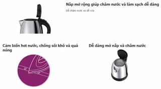 Bình siêu tốc Philips HD9303 1.2L