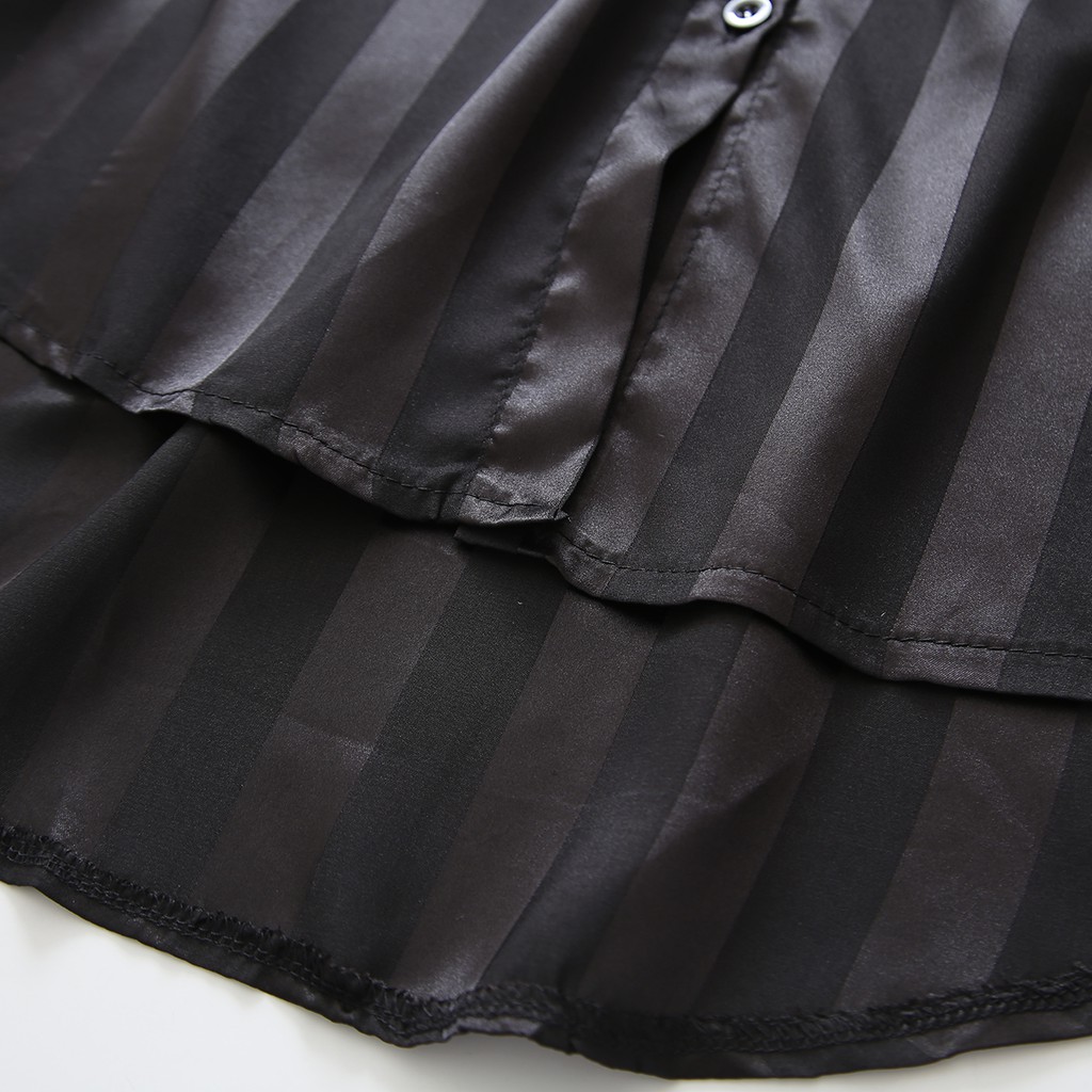 Áo Sơ Mi Tay Dài Hoạ Tiết Kẻ Sọc Phong Cách Phương Tây Thanh Lịch Thời Trang Cho Phụ Nữ