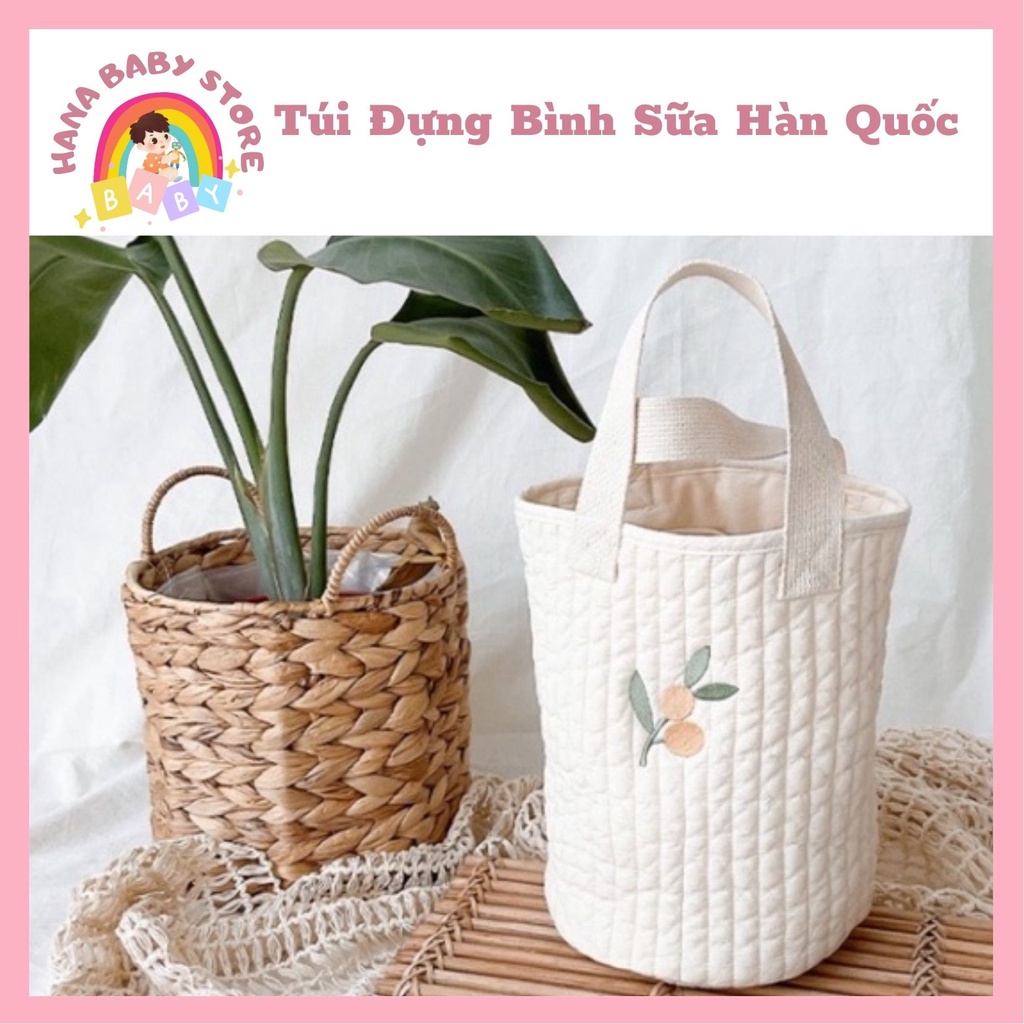 Túi xách bỉm sữa thêu hoạ tiết CAO CẤP siêu xinh phong cách Hàn Quốc