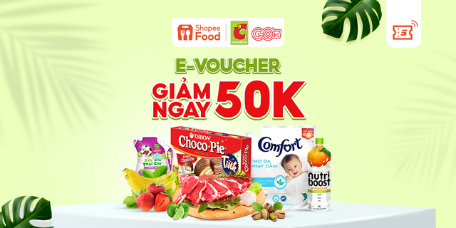 [E-voucher] Đi siêu thị Big C/Go! trên ShopeeFood Giảm 50k Đơn từ 249k