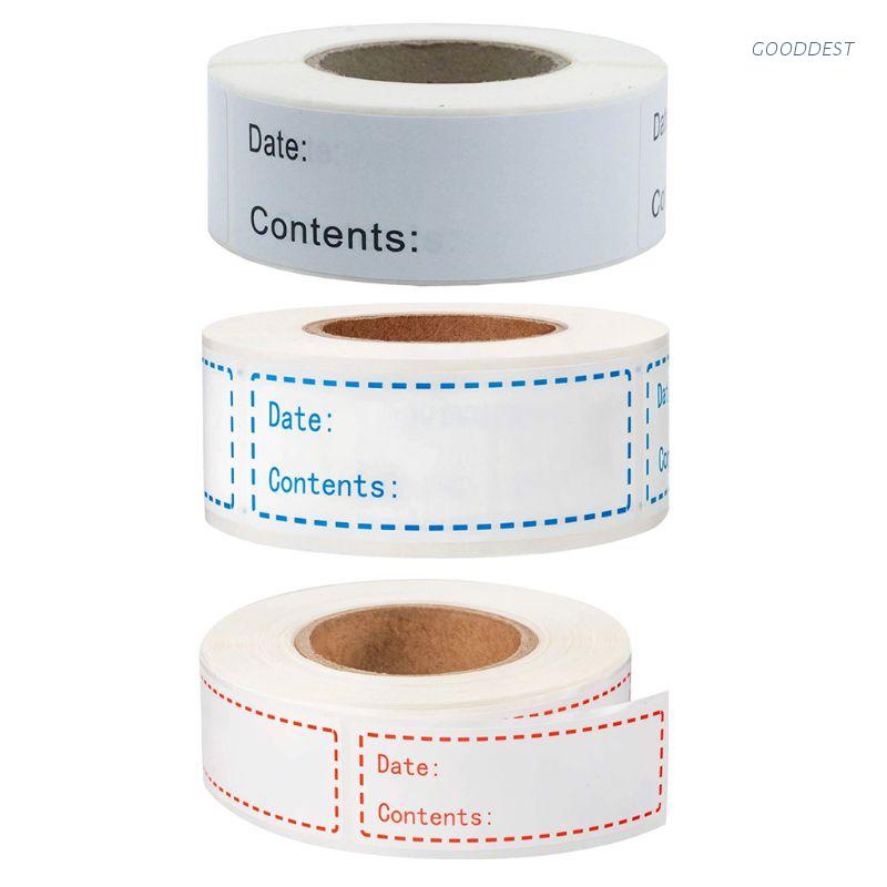 Cuộn 150 Nhãn Dán Ghi Ngày Tháng Dùng Bảo Quản Thực Phẩm Trong Tủ Lạnh Tiện Dụng